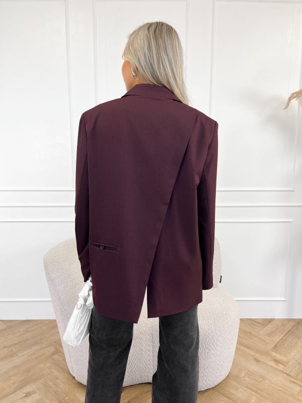 Tessa blazer bordeaux rood