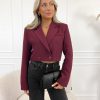 Mayra cropped blazer bordeaux