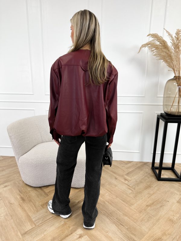 Fenna jas bordeaux