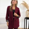 Nataly panter blazer bordeaux