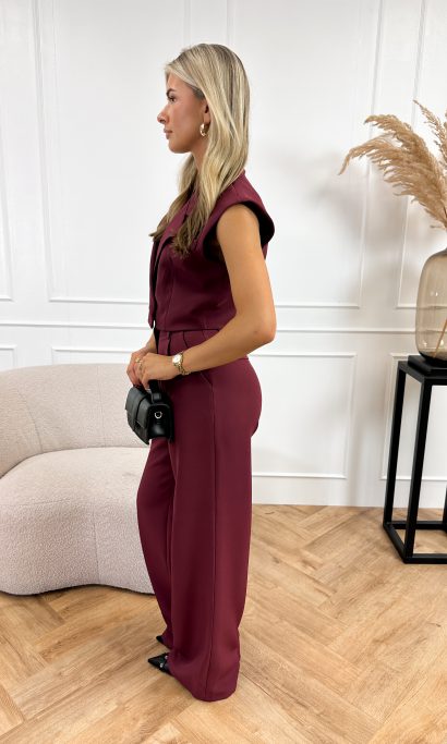 Mayra gilet bordeaux