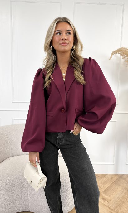 Livi blazer bordeaux rood