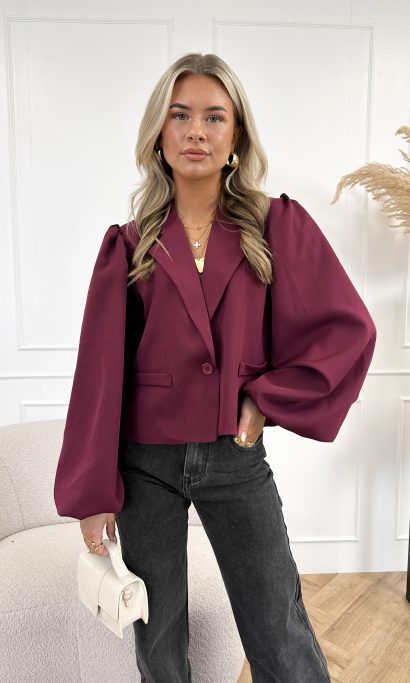 Livi blazer bordeaux rood