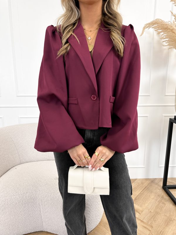 Livi blazer bordeaux rood