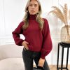 Annick trui bordeaux rood