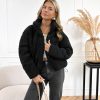 Livva teddy bomber zwart