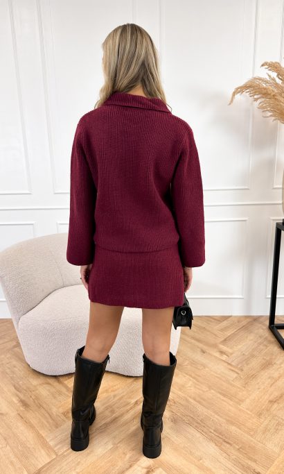 Aimy vest bordeaux rood