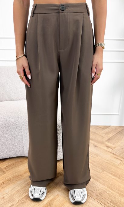 Emely pantalon chocolat