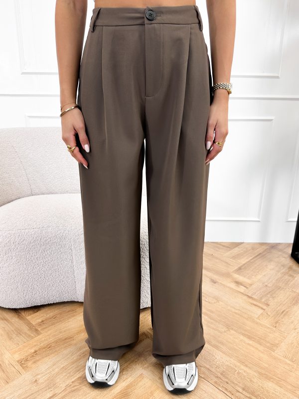 Emely pantalon chocolat