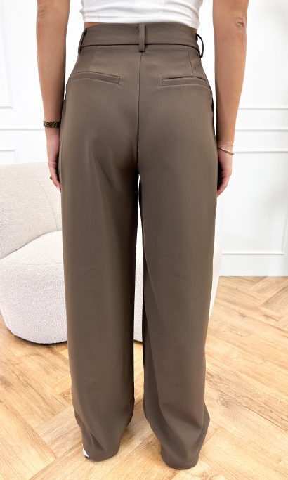 Emely pantalon chocolat