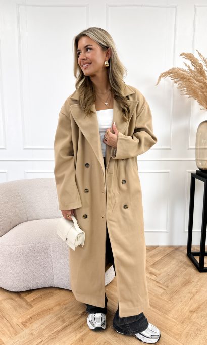 Lydia mantel jas camel