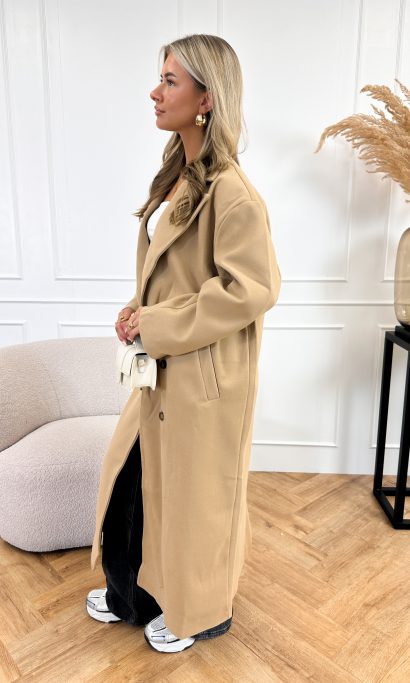 Lydia mantel jas camel