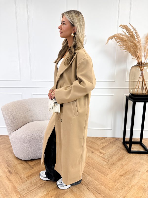 Lydia mantel jas camel