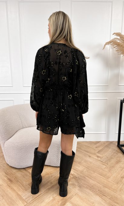 Rosie playsuit zwart