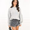 Elodie skort glitter grijs