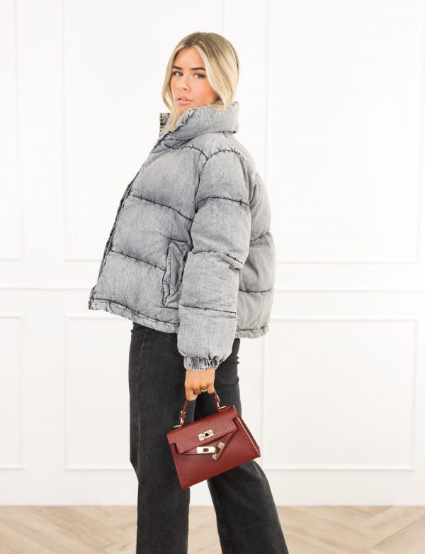 Kimmie puffer jas grijs