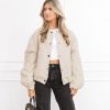 Avendi bomber jas beige