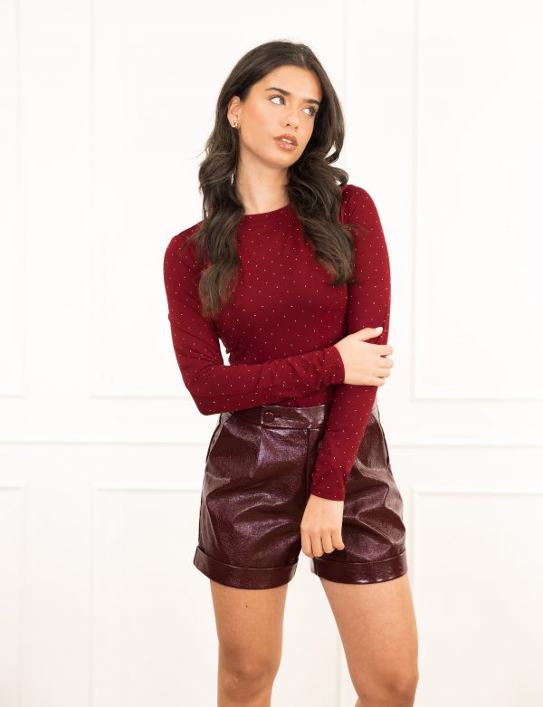 Danice body bordeaux rood