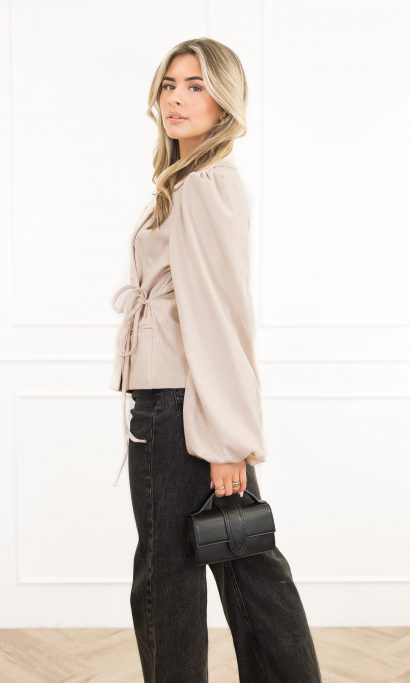 Fleur blazer beige