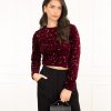 Jill top bordeaux rood