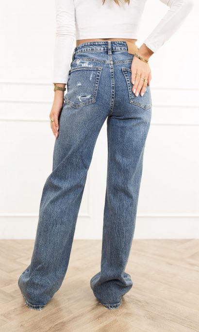 Nadia wide leg jeans blauw