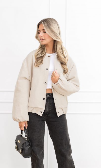 Avendi bomber jas beige