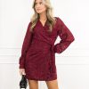 Whitney jurk bordeaux