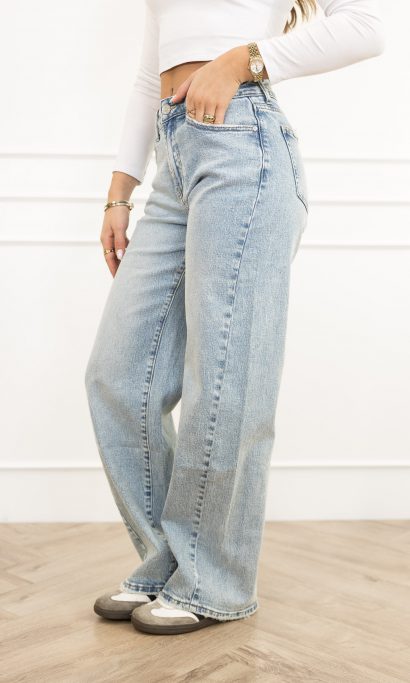 Pipa wide leg jeans blauw