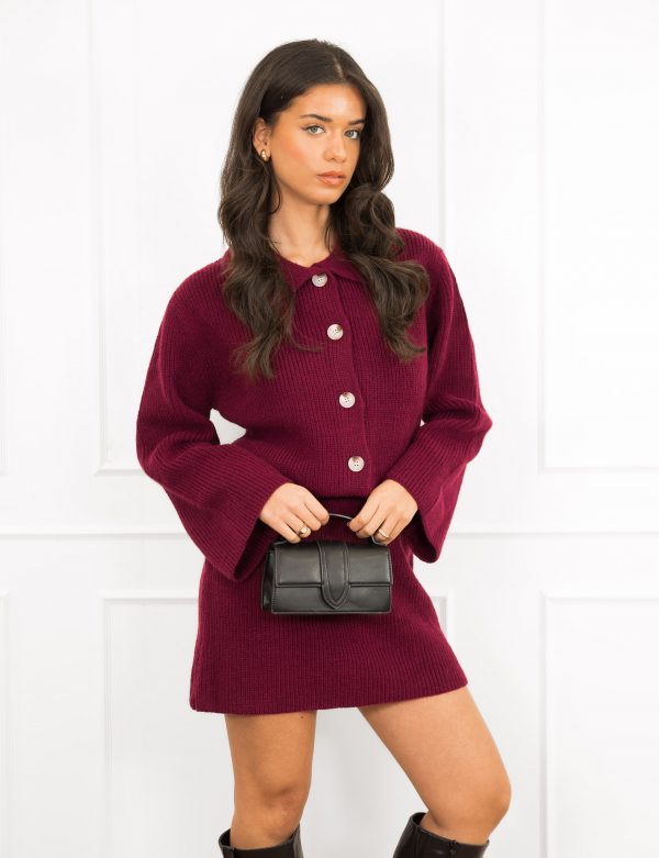 Aimy rok bordeaux rood