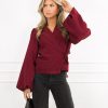 Belle blazer bordeaux