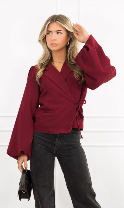 Belle blazer bordeaux