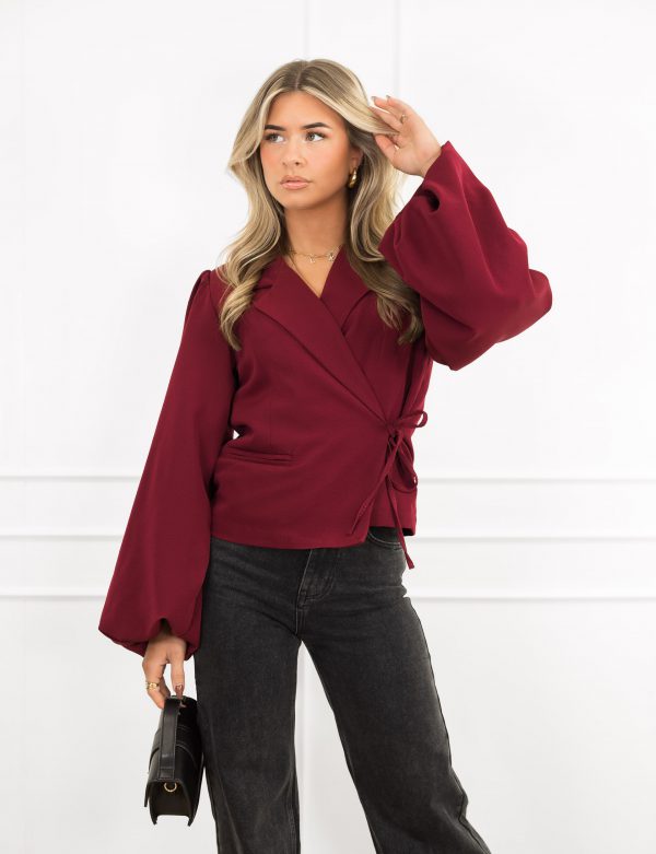 Belle blazer bordeaux