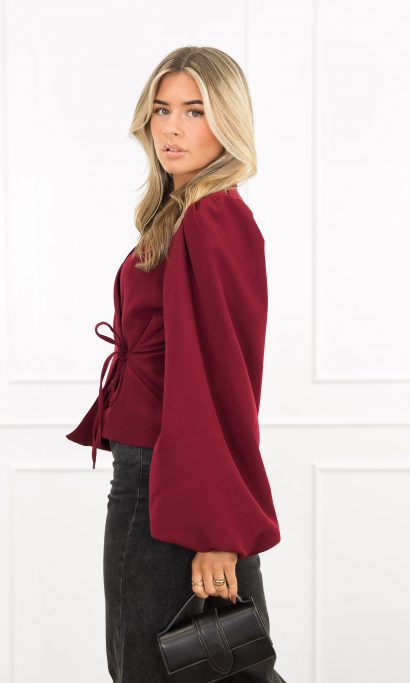 Belle blazer bordeaux