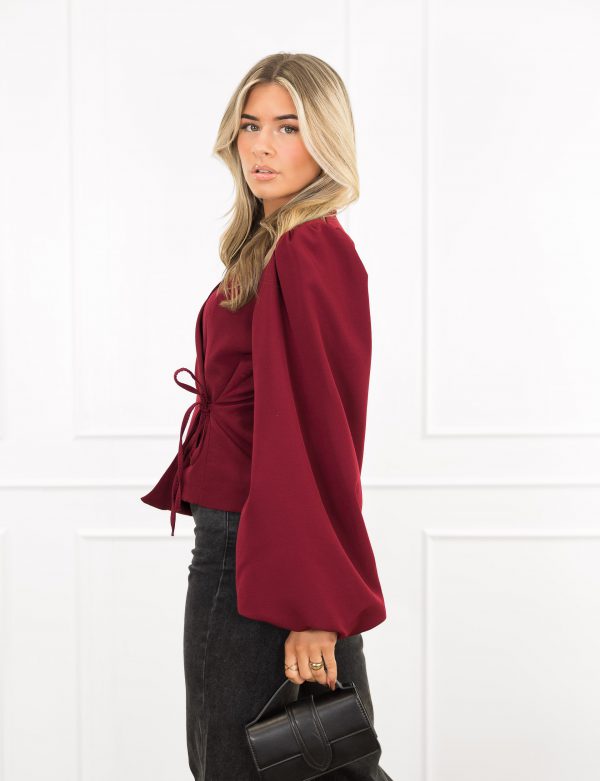 Belle blazer bordeaux