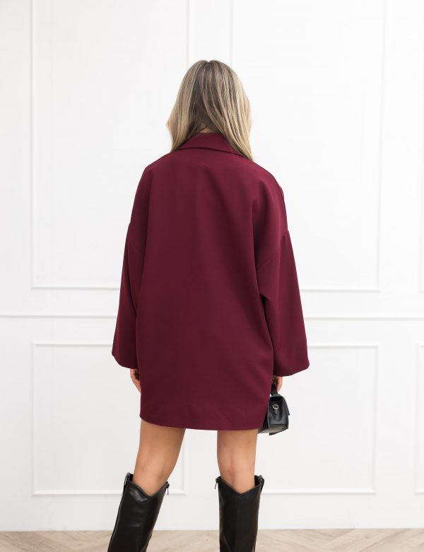 Jelisa blazer jurk bordeaux