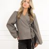 Fleur blazer taupe