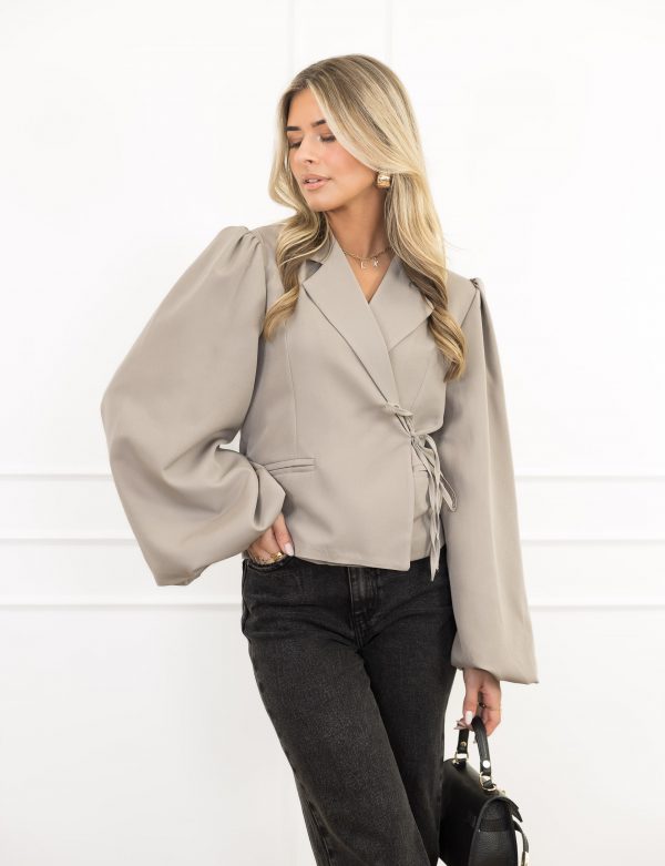 Belle blazer taupe