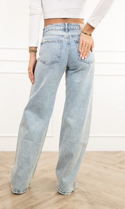 Pipa wide leg jeans blauw