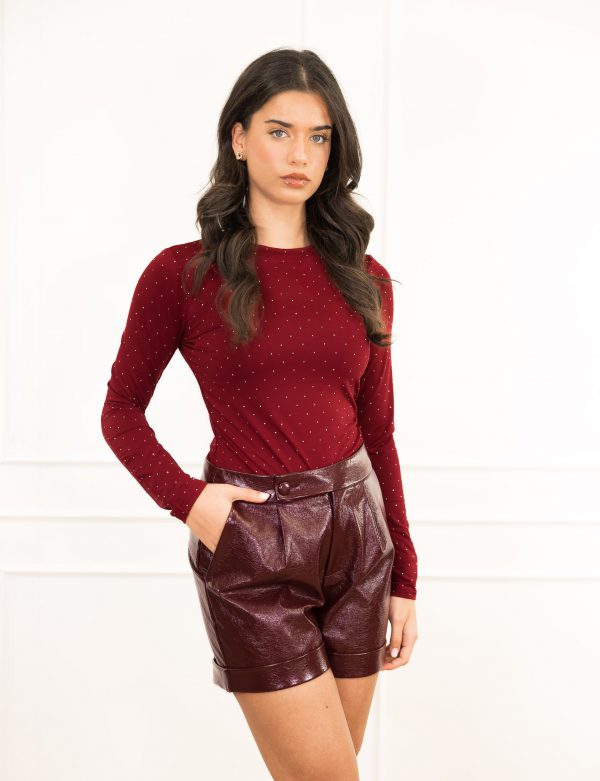 Danice body bordeaux rood