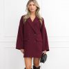 Jelisa blazer jurk bordeaux