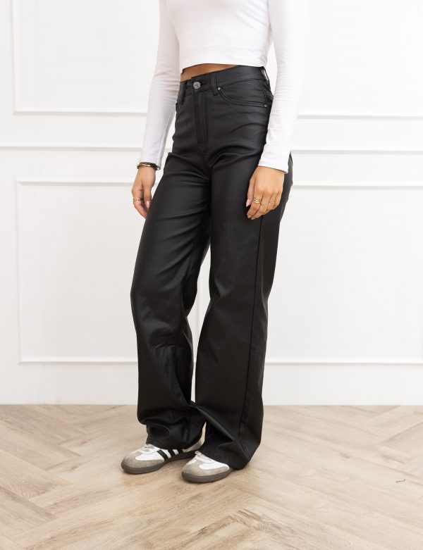 Cylee wide leg coated jeans