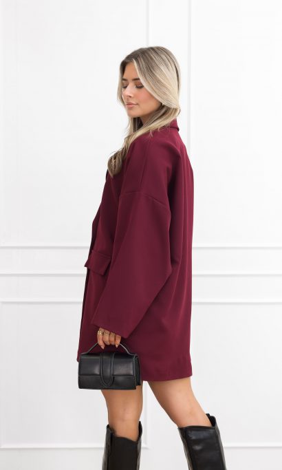 Jelisa blazer jurk bordeaux