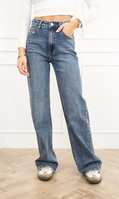 Nadia wide leg jeans blauw