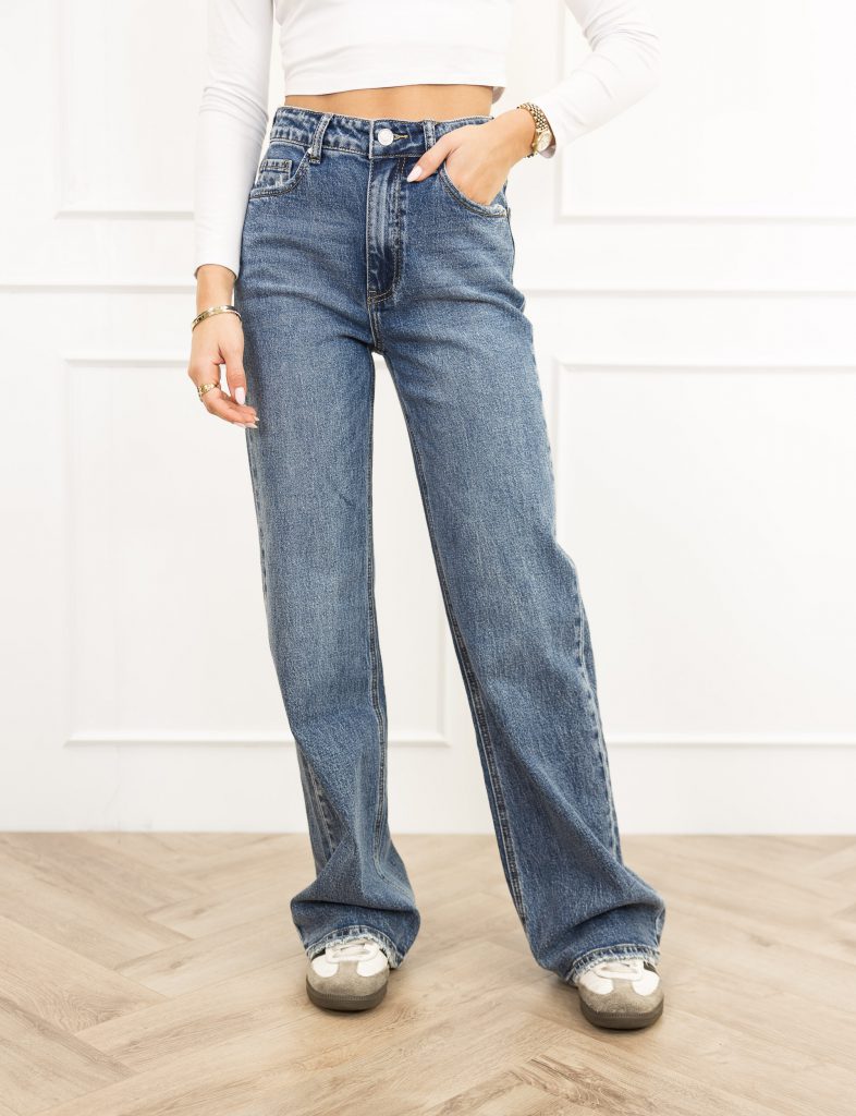 Nadia wide leg jeans blauw