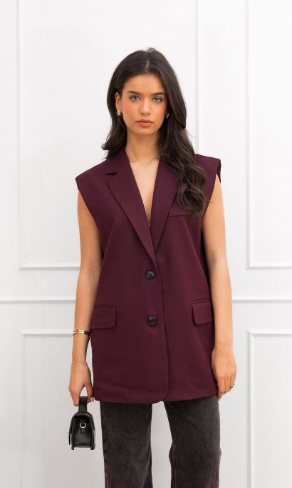 Tessa gilet bordeaux