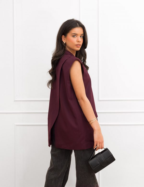 Tessa gilet bordeaux