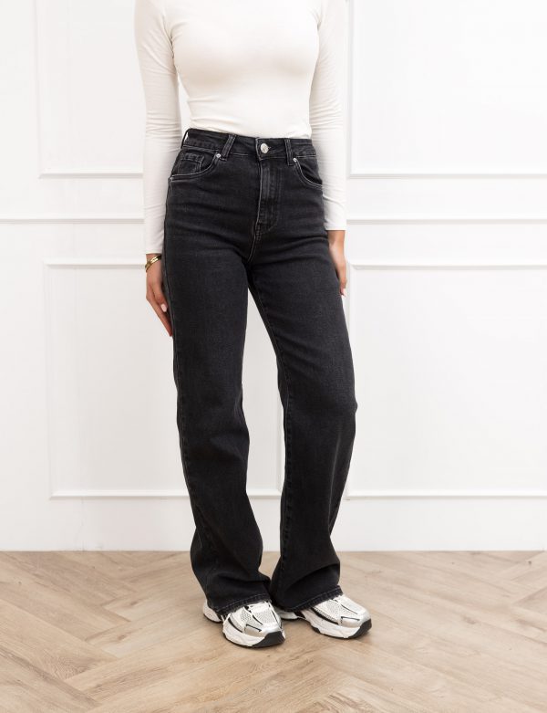 Mirne wide leg jeans zwart