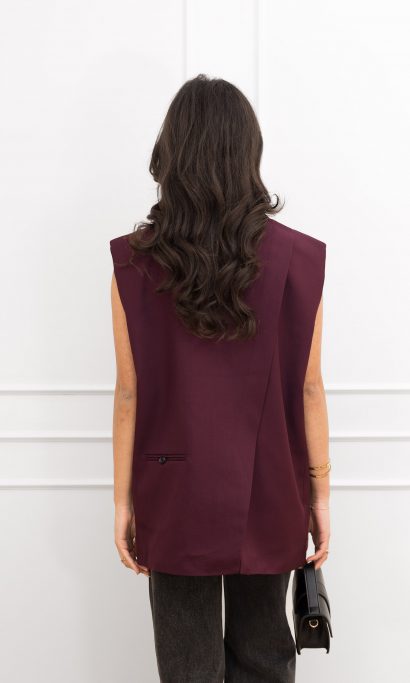 Tessa gilet bordeaux