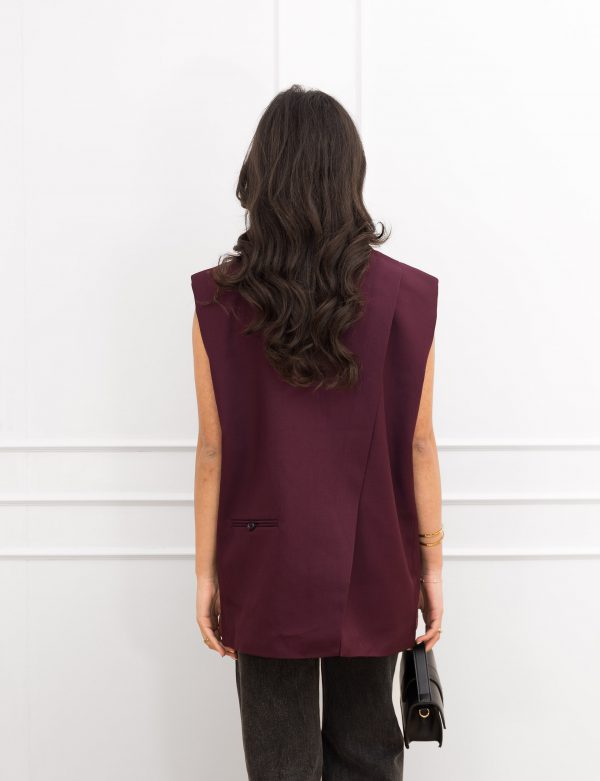 Tessa gilet bordeaux