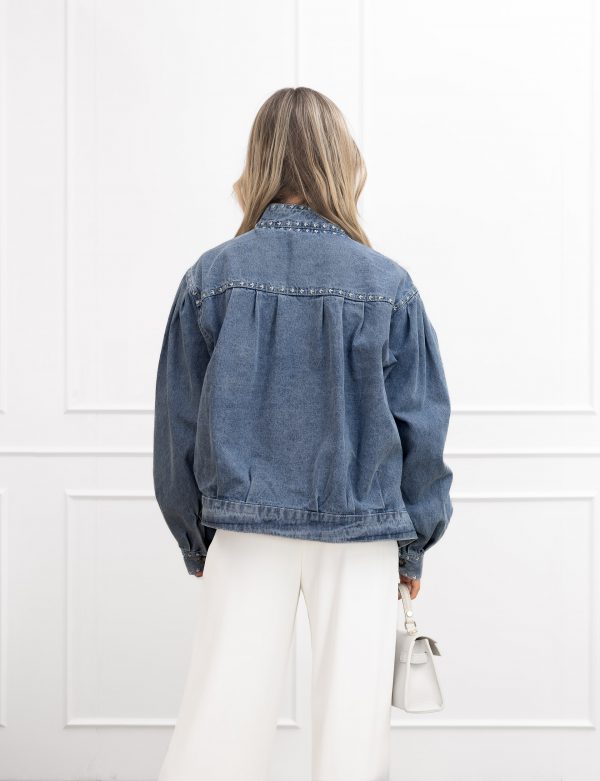 Suzy denim jacket donker grijs